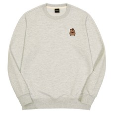 okstar 男女通用 水豚刺繡 特厚雙面棉 大學T 4SSP027