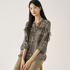 zishen 女款民族風荷葉邊上衣 LFWSN806