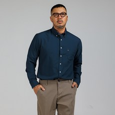 파이브엑스라지 남성용 빅사이즈 스탠다드 포멀 옥스퍼드 셔츠