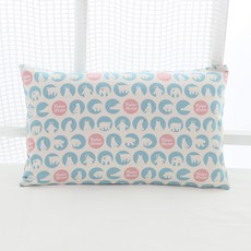 BEAUTE HOUSE 棉質枕套 北極熊, 藍色