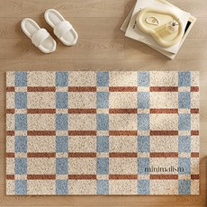 더자카 패턴 PVC 미끄럼 방지 코일 매트 60 x 40 cm, A타입, 1개