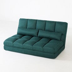 아이와비 좌식 패브릭 소파베드 + 쿠션 2p 세트 방문설치, 그린