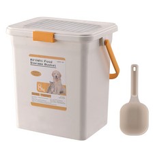 naturepet 經典寵物飼料儲存桶, 1個, 23L, 白色