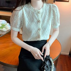 LUNA GIRL 安道爾鏤空蕾絲襯衫