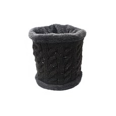 KARNIC 麻花針織毛絨圍脖, 灰色(TKN003), 1個