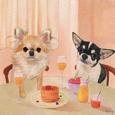 WEART 寵物帆布藝術海報Hyemang茶Time Dangs 02