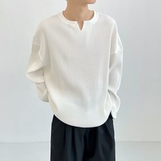 DM 넥 브이트임 골지 맨투맨