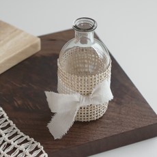 BLOOMING&ME 藤編玻璃瓶, 透明