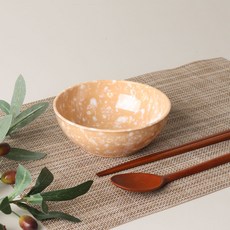쿡차 레트로 분식그릇 떡볶이 대접, 브라운팝, 4개