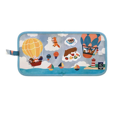 Jaq Jaq Bird 攜帶型粉筆畫冊 (太空/火箭/潛水艇/燈塔), 唊喀鳥與朋友系列 搭熱氣球, 1本