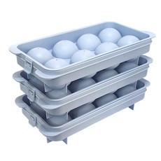 Living Sunday 大圓球製冰盤, 單一顏色, 3個