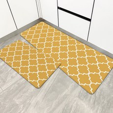 腳舒適廚房腳踏墊, 黃色的