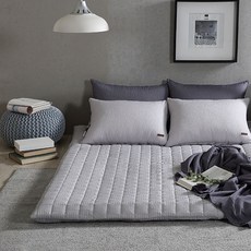 ATO&ALO 絎縫泡泡紗床包, 灰色