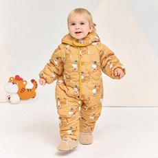 MilkBaby 유아용 퀼팅 외출 우주복 + 모자 세트