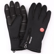 PANIPAO Mountain 防風保暖手套, 黑色, 1個