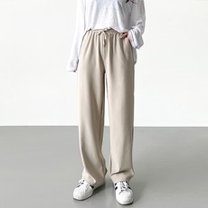 JAL BBA JEAN 女款綁帶直筒寬褲