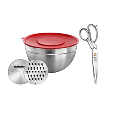 CASANI 切片調理碗 + 高級廚房剪刀組, 單一顏色, 1套