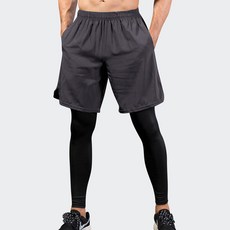 Elsso 男士用Homme四角褲機能性緊身褲短褲一體式內搭褲