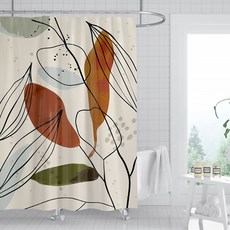 마켓에이 노르딕 패턴 욕실 샤워커튼 TYPE8 200 x 230 cm, 1개