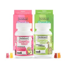 維他命軟糖+鈣維他命D軟糖禮盒組, 264g, 1組