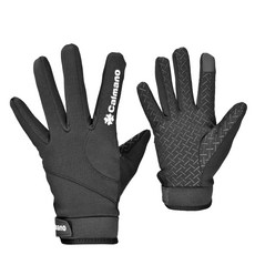 Calmano 女士拉絨冬季手套, 黑色的