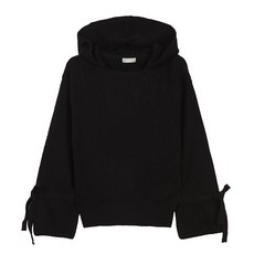 AENUS 여성용 끈장식 니쥬 후드 니트