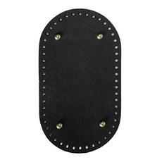 橢圓形皮革底板 + PE底板套組 30 x 15 cm, 索科巴雷札黑色, 1套