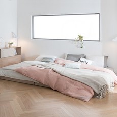 리바트 뉴트 저상형 기본형 패밀리침대 프레임 단품 세트 방문설치, 오크