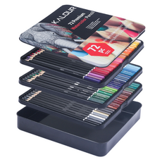 東亞PMS KALOUR 優質水彩色鉛筆 彩色鉛筆, 1個, 72色