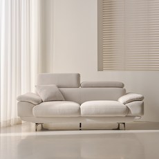 웰퍼니쳐 타엔 무빙헤드 코모도 패브릭 3인용 소파 + 쿠션 1p 세트 방문설치, 아이보리