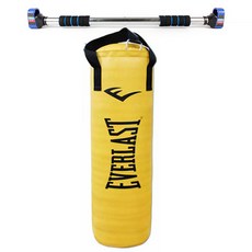 에버라스트 뉴 네바티어 헤비백 + 스마트락 철봉 세트, 옐로우(헤비백), 블루(철봉)