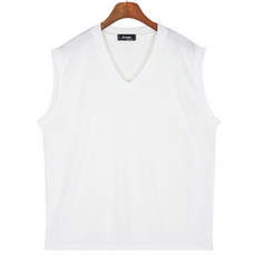 男款寬鬆V領HRSM天目熱烈針織背心