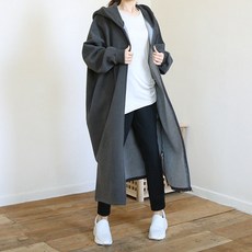 女款時尚絨毛長版拉鍊式連身外套