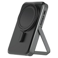 어반어스 Qi2 PD 22.5W 고속 맥세이프 핸드폰 거치대 보조배터리 C타입, 블랙, UB-DAPD15SD10
