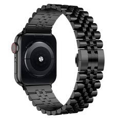It's Life Apple Watch 五珠金屬錶帶, 黑色