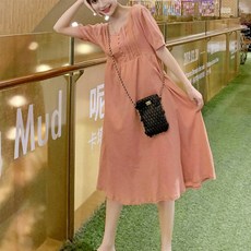 少女長版孕婦連身裙