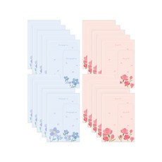 ibis 柔和花站80p +信封40p套件IL12027, 隨機發貨, 1套