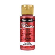 DecoArt Americana 璀璨金屬壓克力顏料 22 Royal Ruby, 59ml, 1色