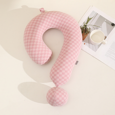 제넷 물음표 사무실 낮잠 베개, 핑크