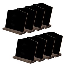 Modern Draw商業用架黑色板黑板拱形 8入