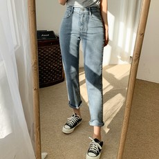 ENVYLOOK 女款水洗直筒褲