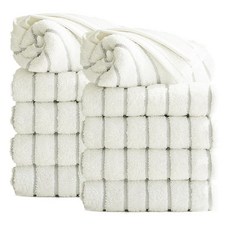 TOWEL TOKTOK Chic Line 條紋先染毛巾 190g 精梳棉, 10個, 灰色