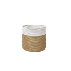 GUNU 家居裝飾繩多用途籃, 黃白色, 1個