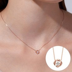 로즈몽 여성용 홀리데이 14K 목걸이 1부다이아몬드 RS1197 +보증서+케이스+쇼핑백