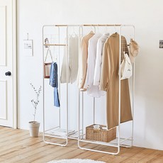 roomnhome 網狀儲物衣架 M, 白色的