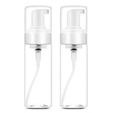 Realpicky 泡沫慕斯按壓瓶 60ml, 2個, 透明