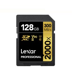 Lexar 雷克沙 記憶卡 SD Canon Sony Nikon 相機 2000倍速 V90, 128GB
