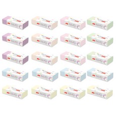 FABER-CASTELL 輝柏 馬卡龍無塵橡皮擦組 L號 紫色 3入+綠色 3入+桃色 3入+粉色 3入+藍色 4入+黃色 4入, 紫色+綠色+桃色+粉色+藍色+黃色, 1組