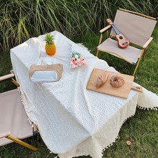 Ttabongoppa 露營野餐歐式風情花朵桌墊, 雛菊