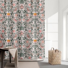 Phloz 歐式防水花卉浴簾 A01 200 x 180 cm, 1個